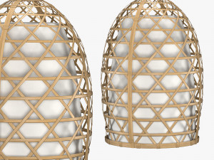 bamboo lamp 3D Модель