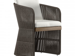 havana arm chair 3Dモデル
