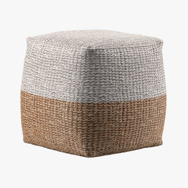 jute colorblock poufs 3D Model .c4d .max .obj .3ds .fbx .stl .blend 