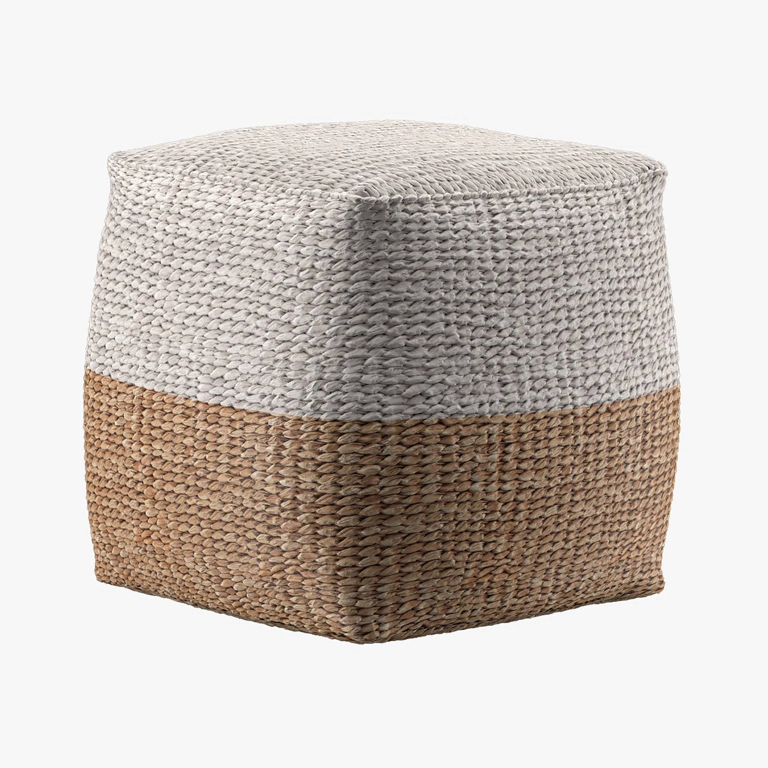 jute colorblock poufs 3D Model .c4d .max .obj .3ds .fbx .stl .blend
