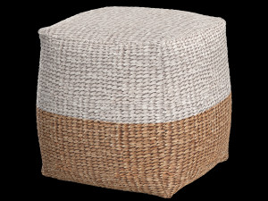 jute colorblock poufs 3D Model