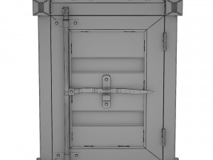 bedside cabinet sea container 3D Model