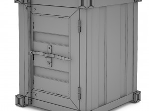 bedside cabinet sea container 3D Model