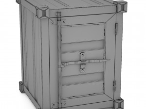 bedside cabinet sea container 3D Model
