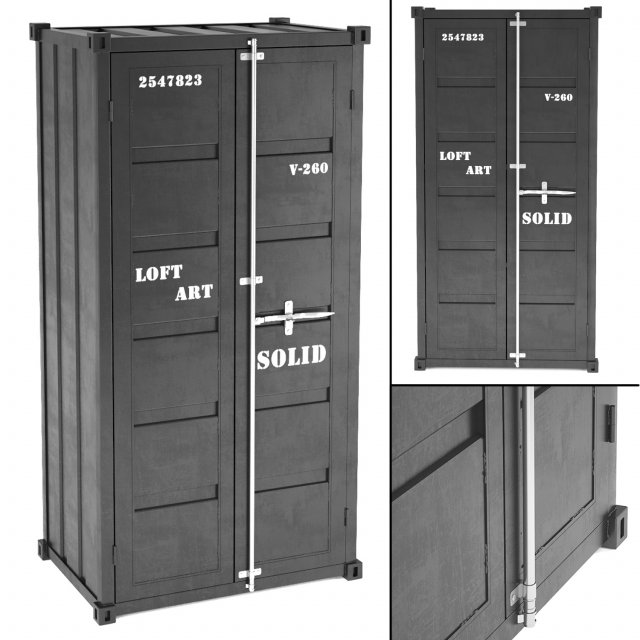 sea container wardrobe Modello 3D .c4d .max .obj .3ds .fbx .stl .blend 