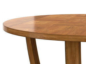 rosewood palissandre parquetry coffee table Model 3D