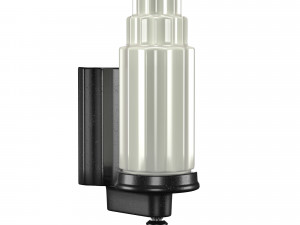 echo large art deco porcelain wall sconce Modello 3D