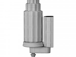 echo large art deco porcelain wall sconce Modello 3D
