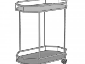 lacole serving cart 3D Модель