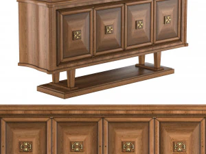 buffet art d&eacute;co fran&ccedil;ais Modèle 3D