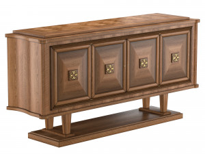 french art deco sideboard 3D Model
