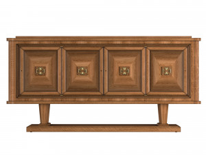 french art deco sideboard 3D Model