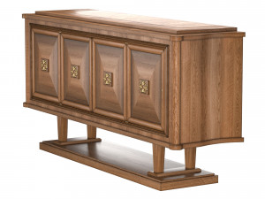 french art deco sideboard 3D Model