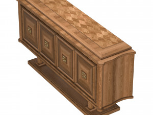 french art deco sideboard 3D Model