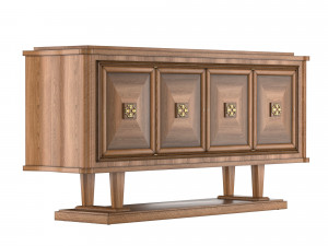 french art deco sideboard 3D Model
