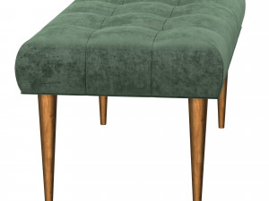 tufted bench 3D मॉडल