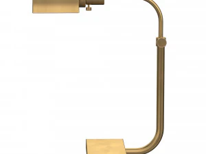 l&aacute;mpara de mesa de lat&oacute;n teorema Modelo 3D