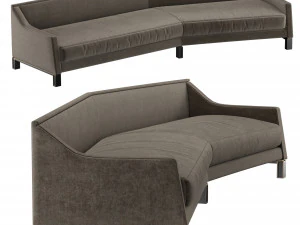 Droga na wzg&oacute;rzu z sofą Model 3D