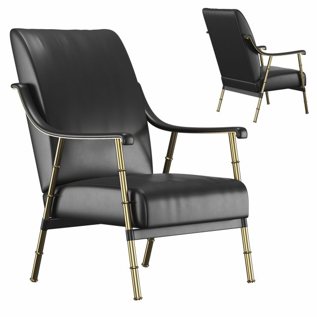 lounge chairs pair 3D Model .c4d .max .obj .3ds .fbx .stl .blend 