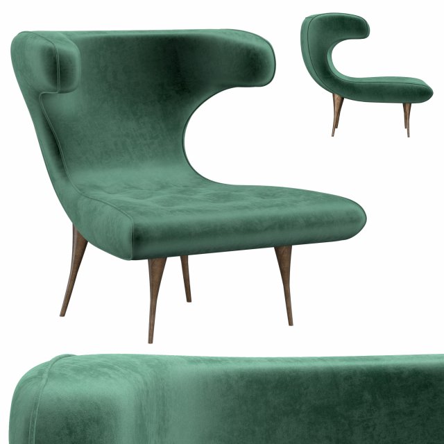 karpen horn chair 3D Модель .c4d .max .obj .3ds .fbx .stl .blend 