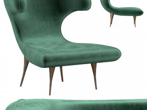karpen horn chair 3D Модель