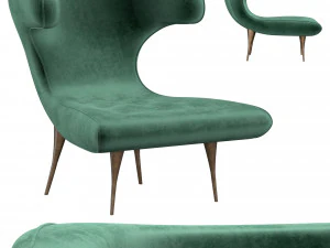 silla de cuerno karpen Modelo 3D