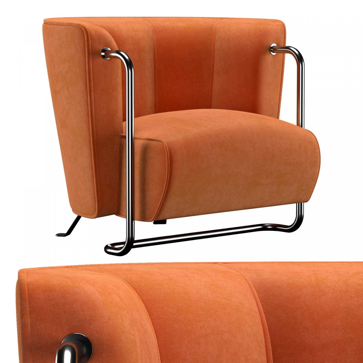 armchair lana 3D Model .c4d .max .obj .3ds .fbx .stl .blend 