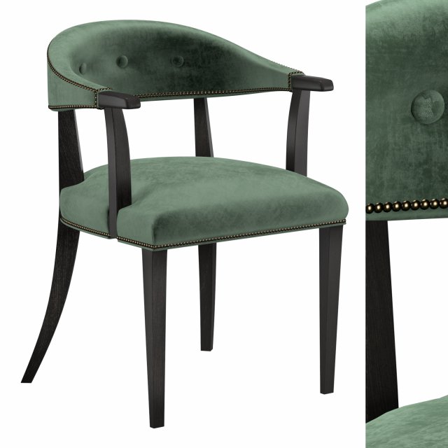 ascot arm chair 3D Model .c4d .max .obj .3ds .fbx .stl .blend 