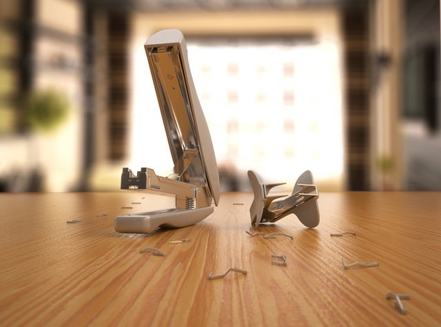 stapler Model 3D .c4d .max .obj .3ds .fbx .stl .blend 