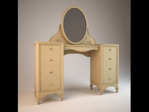 hooker dressing table Modelo 3D
