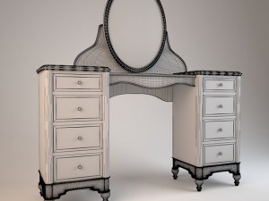 hooker dressing table 3D Model
