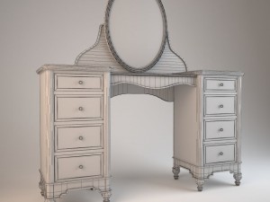 hooker dressing table 3D Model