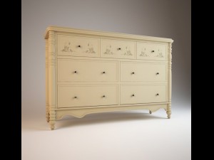 chest of drawers  hooker usa 3D Model