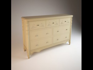 chest of drawers  hooker usa 3D Model