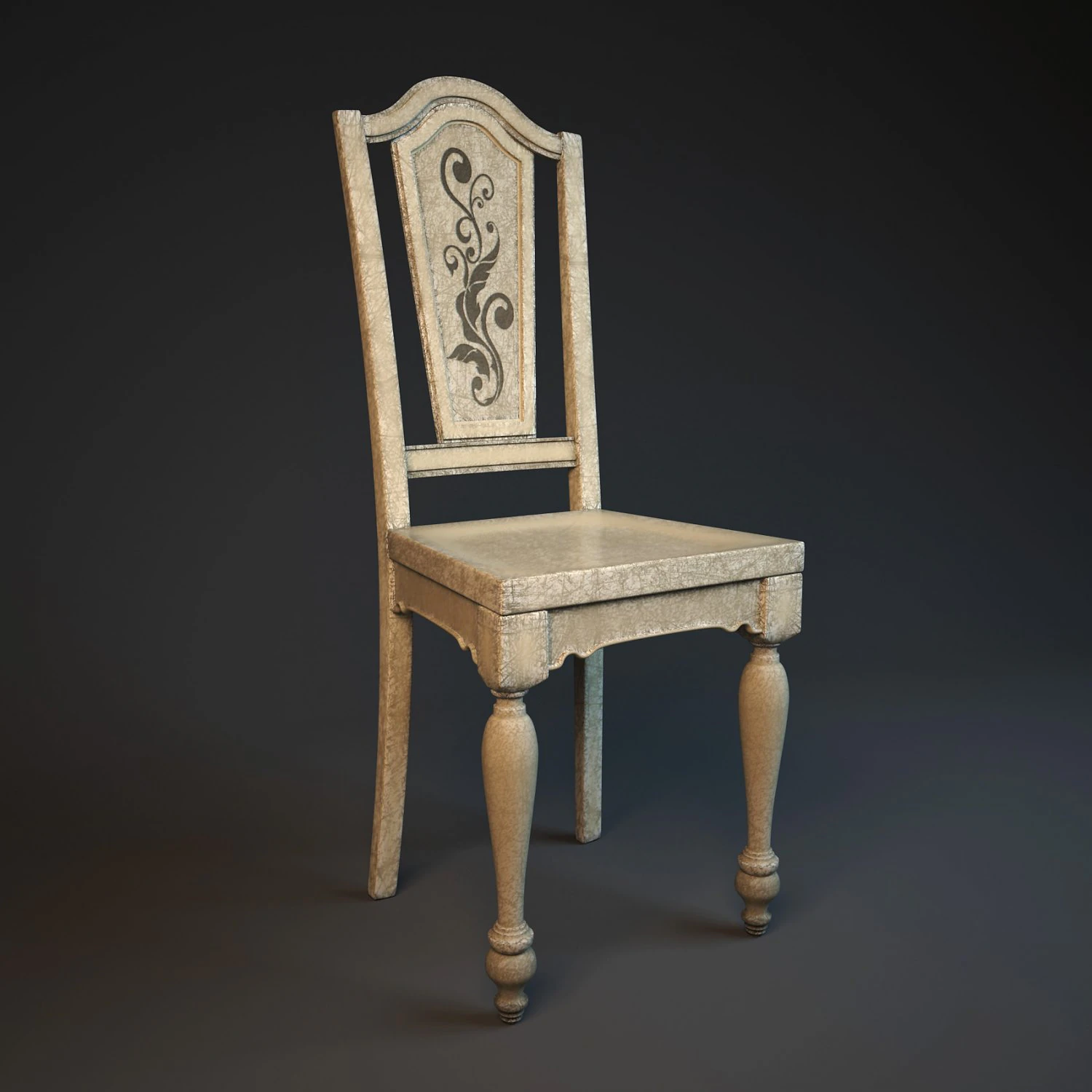 hooker old chair 3D Model .c4d .max .obj .3ds .fbx .stl .blend