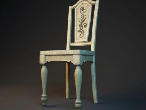 hooker old chair 3D Model