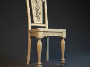 hooker old chair 3D Model