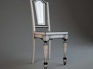 hooker old chair 3D Model