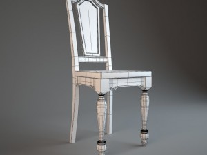 hooker old chair Modèle 3D