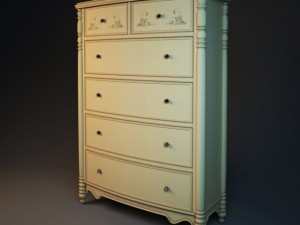 hooker commode Modelo 3D
