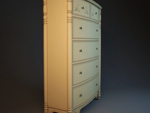 hooker commode Modelo 3D