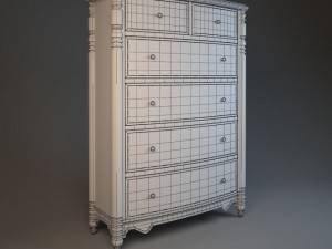 hooker commode Modelo 3D