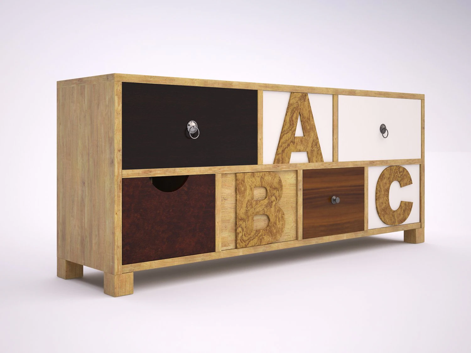 commode abc 3D Model .c4d .max .obj .3ds .fbx .stl .blend 