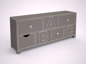 commode abc 3D Model