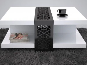 coffee table black and white 3D Model