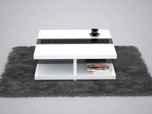 coffee table black and white 3D Model