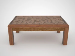 coffee table abcd 3D Model