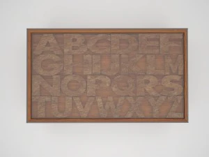 coffee table abcd 3D Model