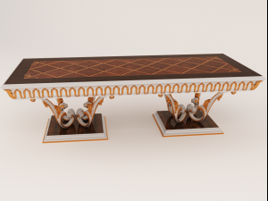 dinner table bruno zampa ginevra italy 3Dモデル