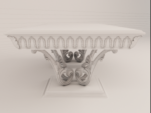 dinner table bruno zampa ginevra italy 3Dモデル